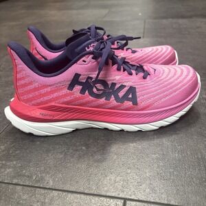 HOKA ONE ONE 9 RUNNING SHOES WOMEN SZ 9 B PINK PURPLE NEW PROFLY+ Mach 5 S36x22